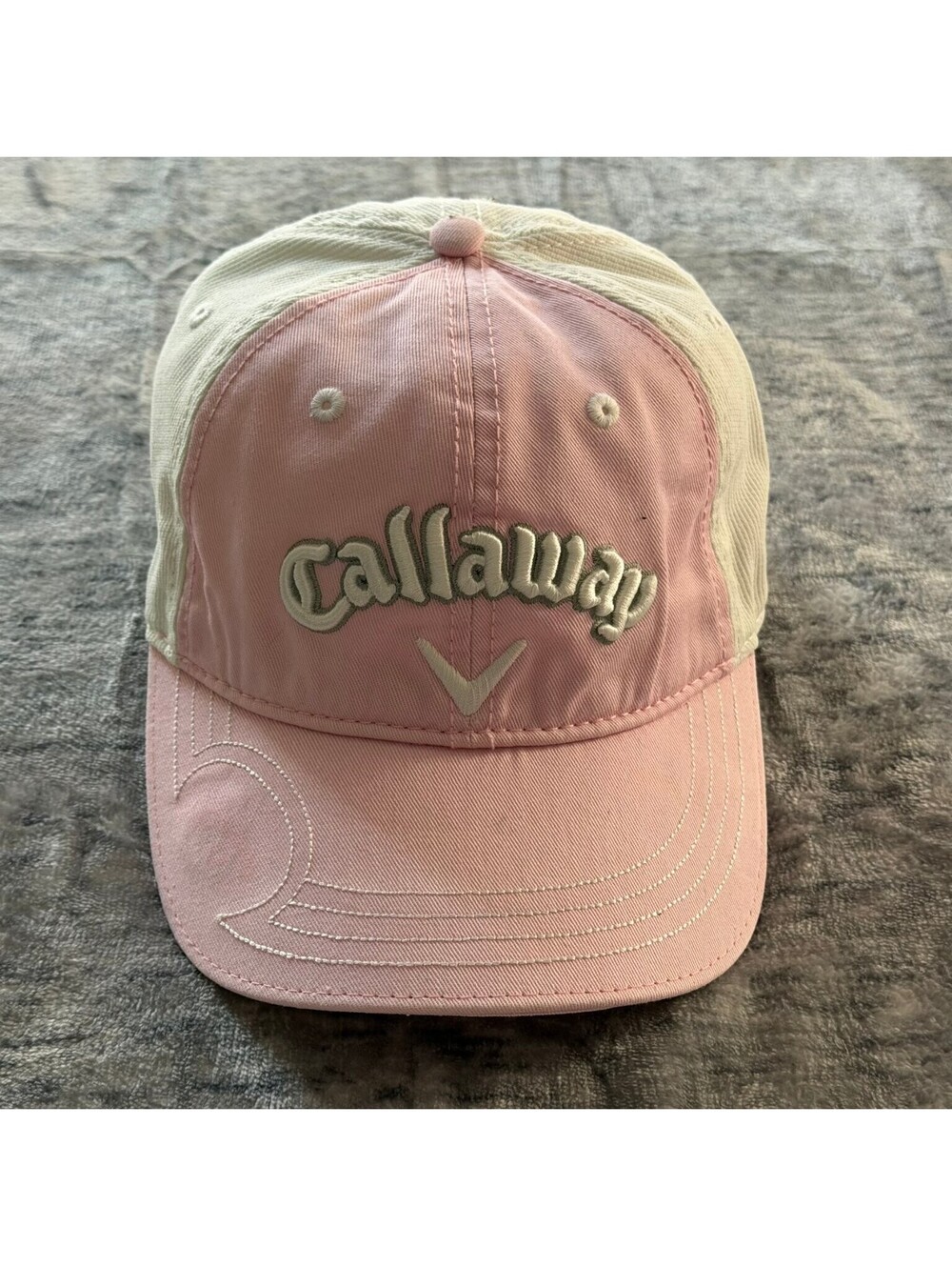 Callaway New Era Baseball Cap One Size Pink White Adjustable Golf Hat